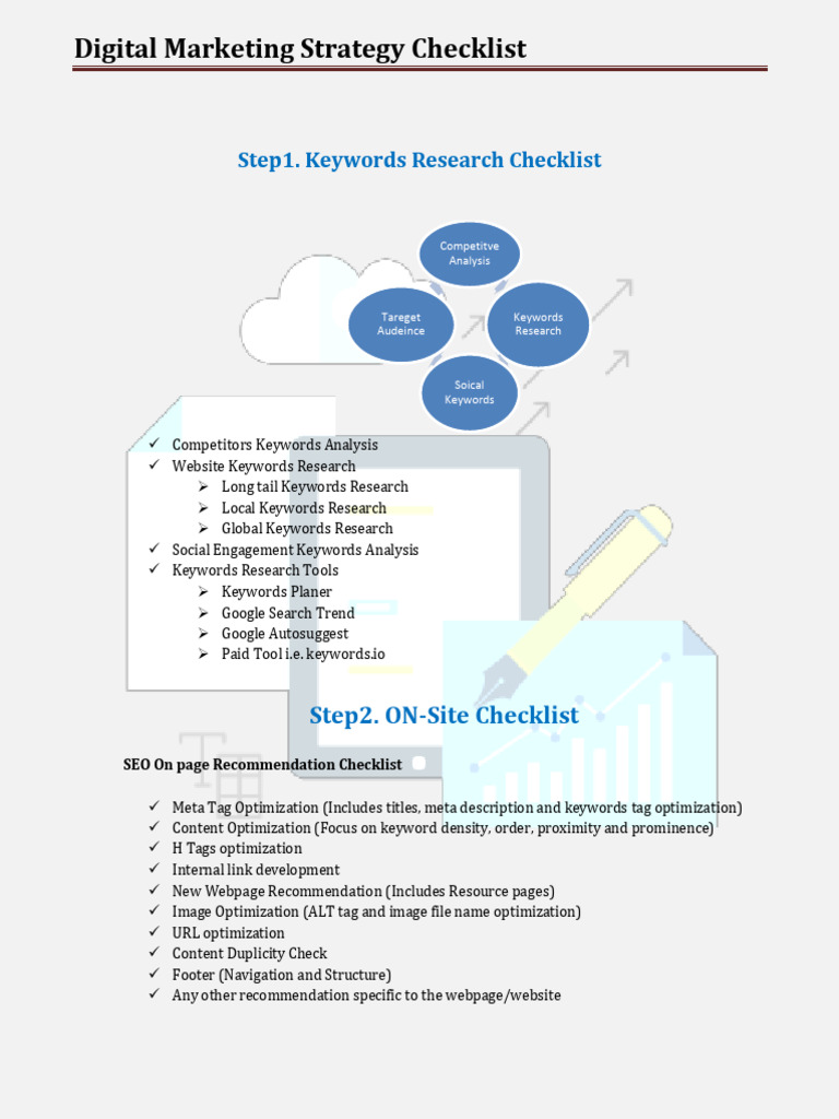 SEO & Digital Marketing Checklist | PDF | Search Engine Optimization ...