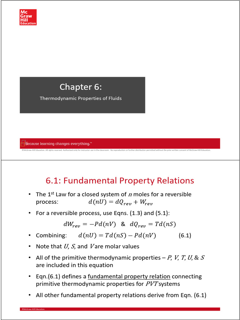 Thermodynamic Properties of Fluids | PDF | Phase (Matter) | Physical ...