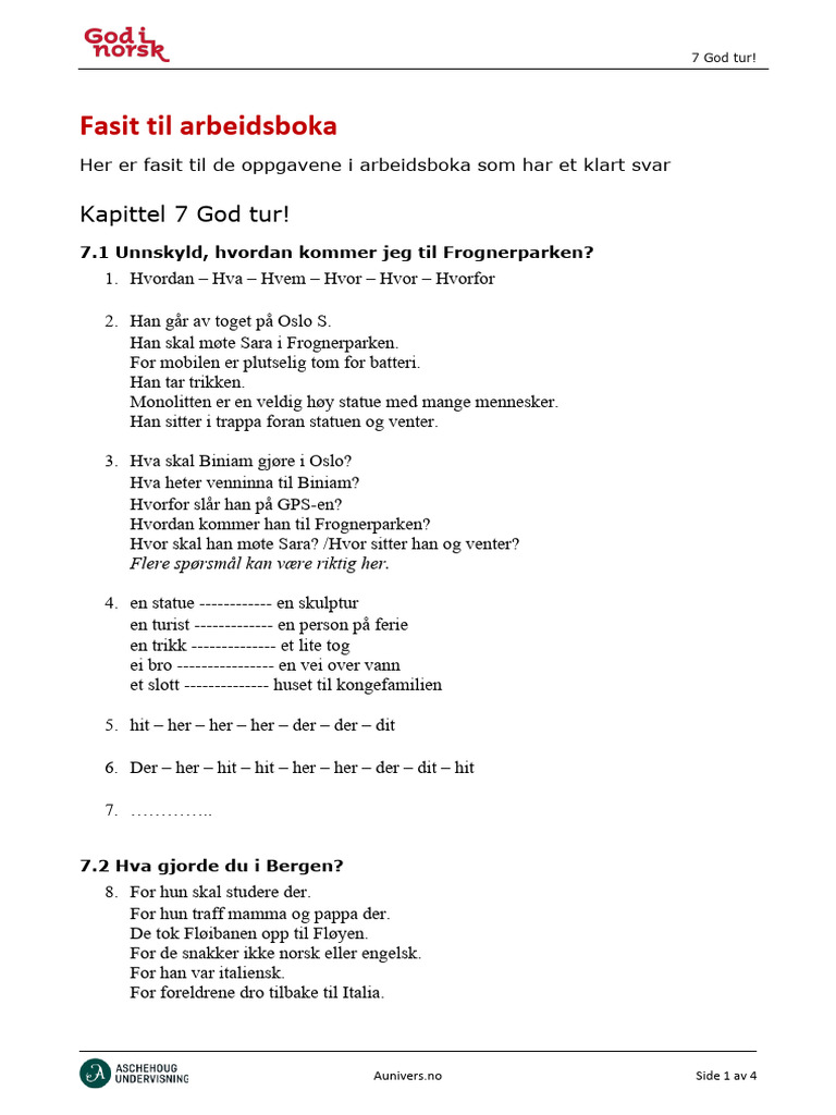 GIN1 K07 AB Fasit | PDF