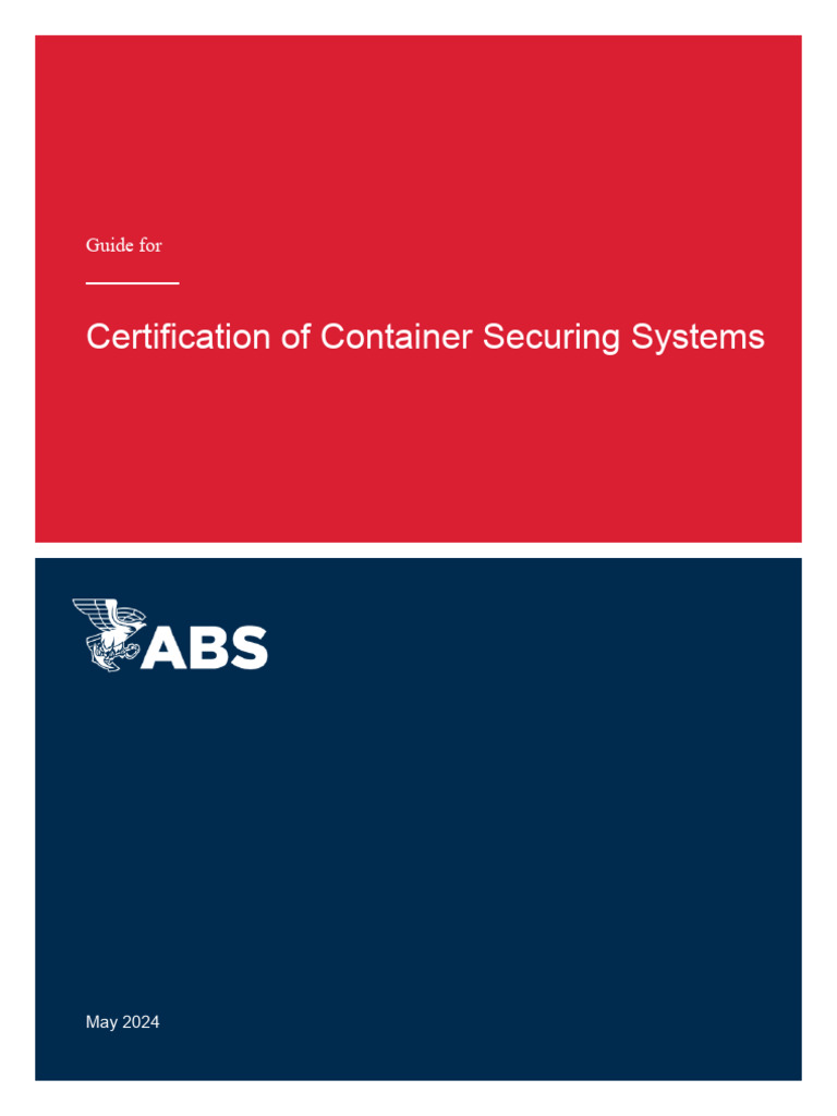 Container Securing Guide | PDF | Force