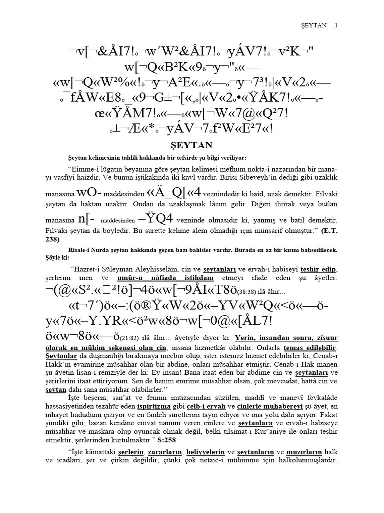 ŞEYTAN | PDF