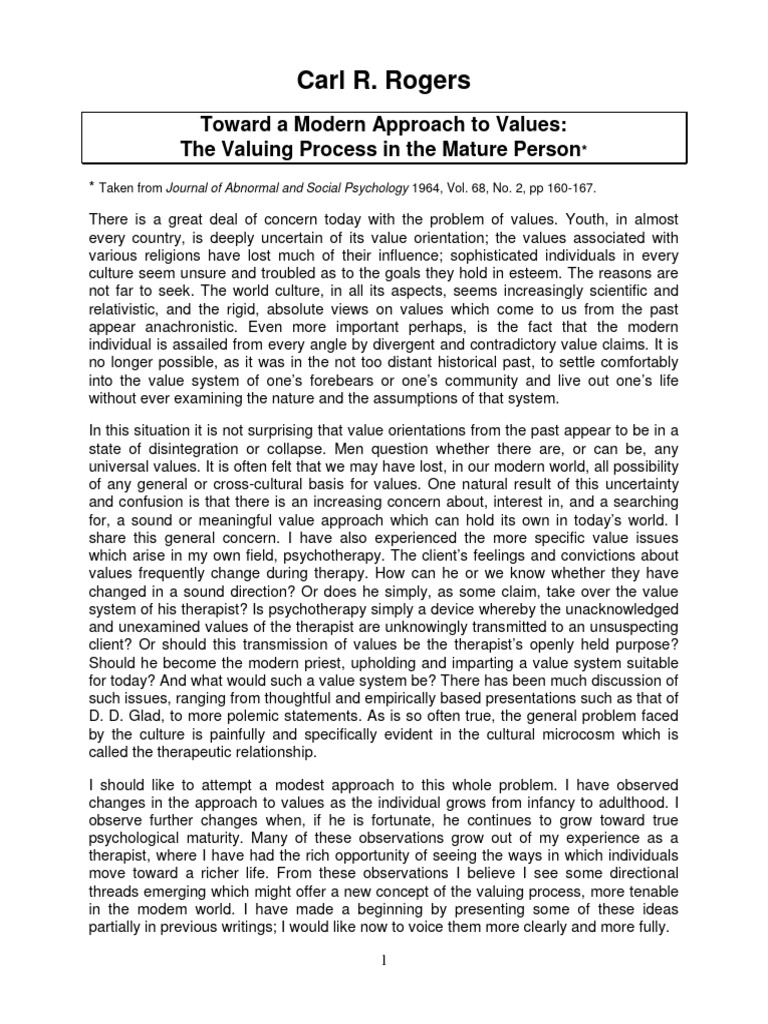 Valuing Process Meaning