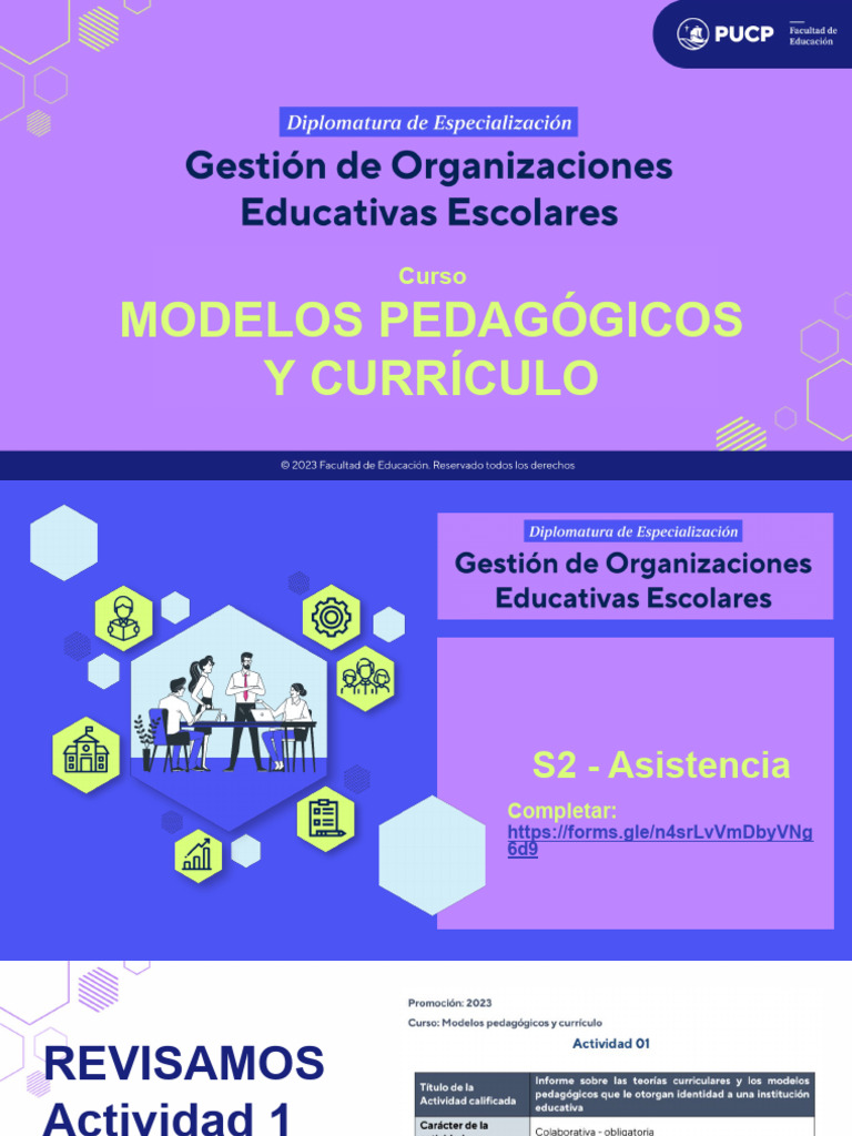 2024-S2 - Modelos Pedagógicos y Currículo | PDF | Plan de estudios ...