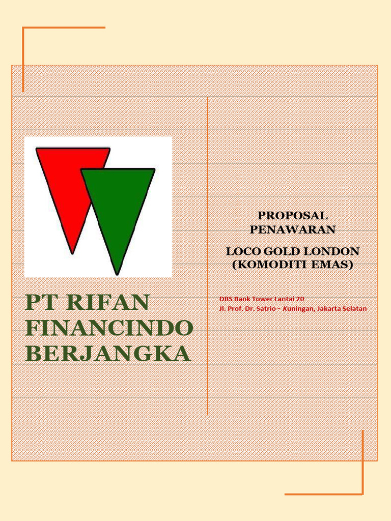 Proposal Loco Gold London PT Rifan | PDF