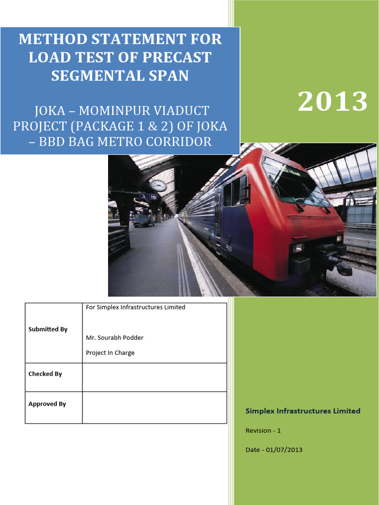 MS - Load Test On Span - RVNLJOKA (R1) - 22-06-2013 | PDF | Technology ...
