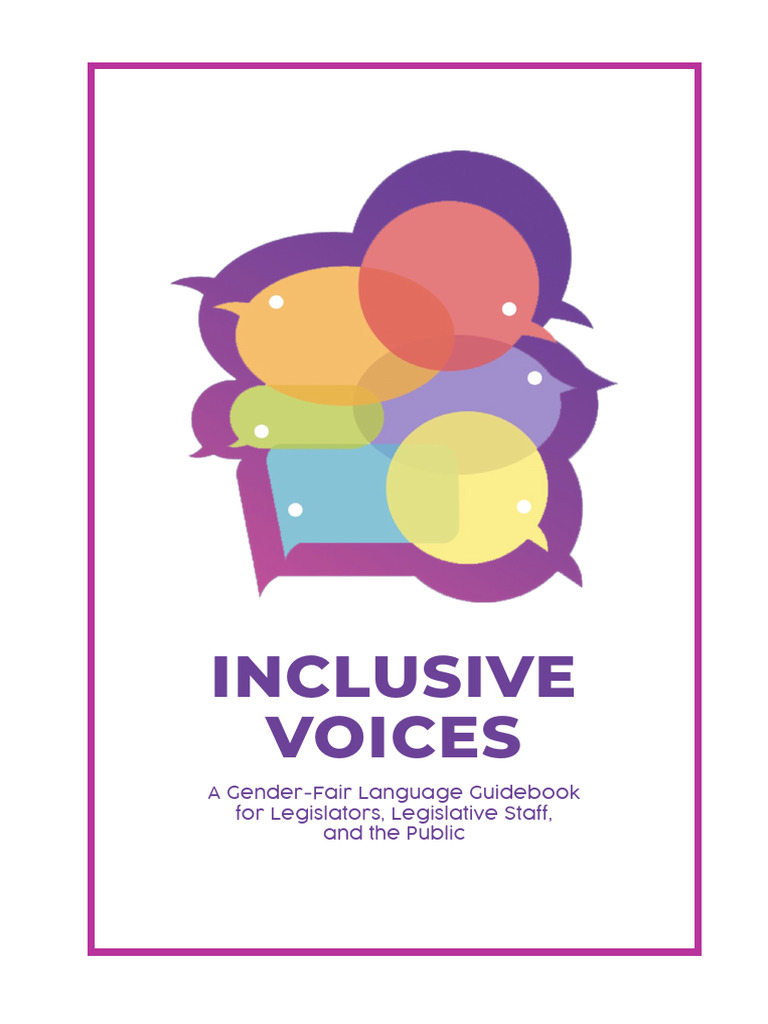 Gender-Fair Language Guide for Legislators | PDF | Grammatical Gender ...