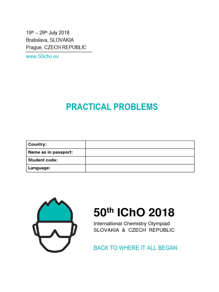 IChO 2018 Practical Exam Instructions | PDF | Thin Layer Chromatography ...