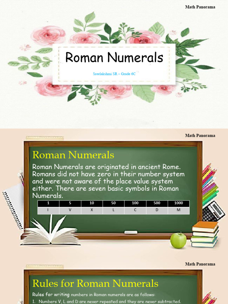 Roman Numerals | PDF