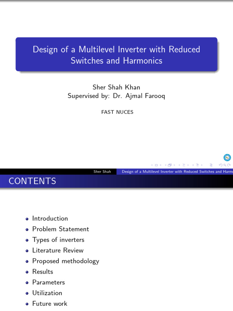 Multi Level Inverters Pdf Power Inverter Electrical Equipment