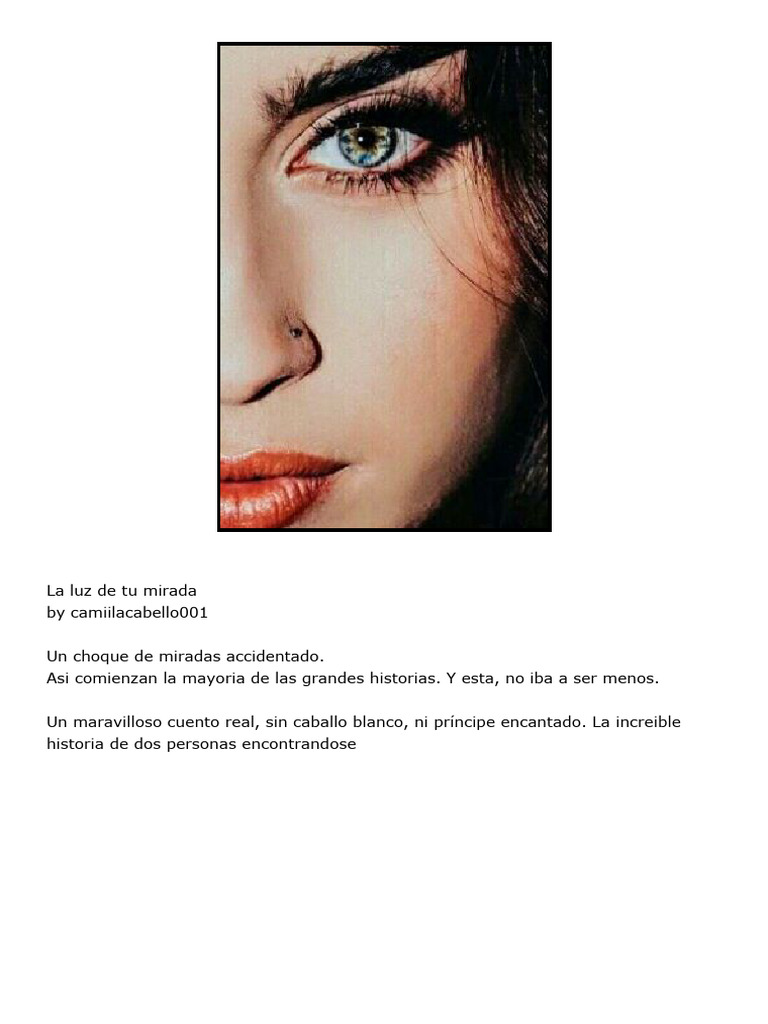 La Luz de Tu Mirada-Camren Fanfics PDF Amor café