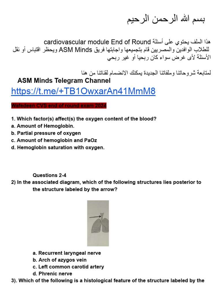 CVS End Round-1 | PDF | Heart | Blood Pressure