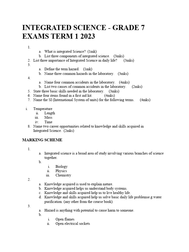 Integrated Science 4 Pdf Laboratories Science