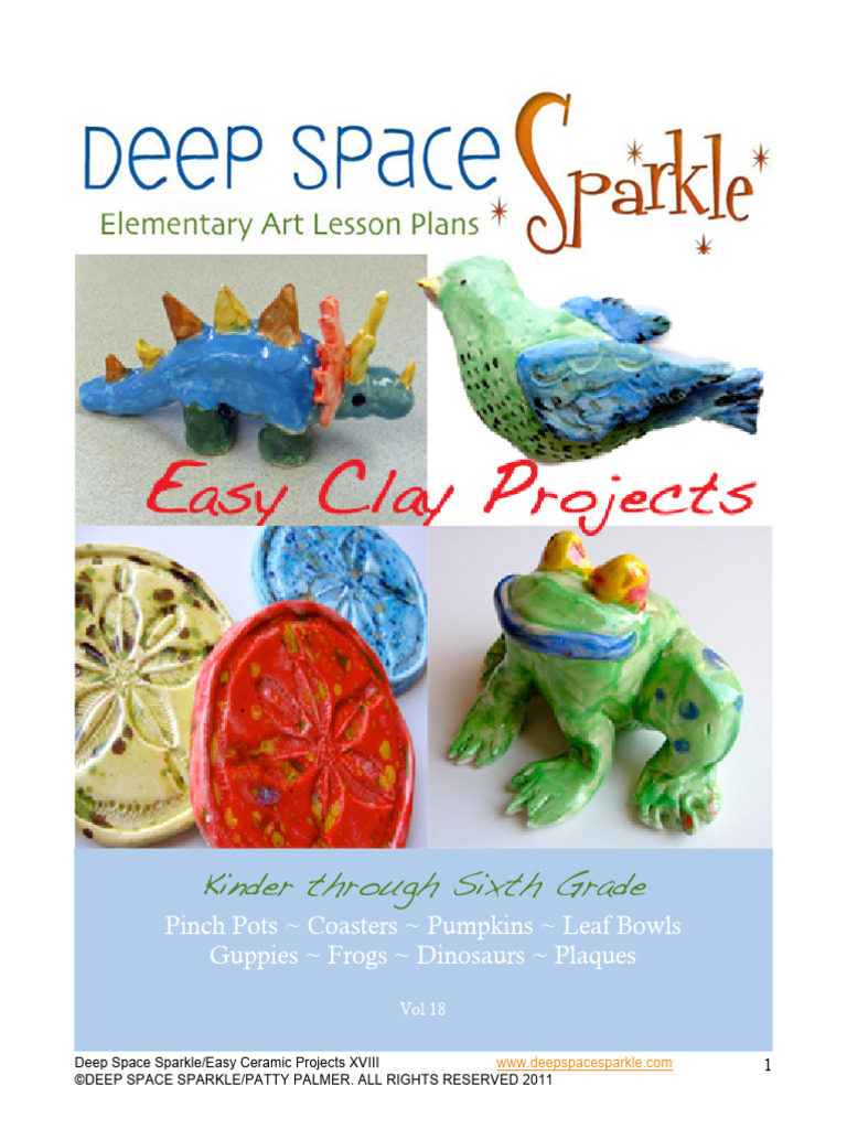 Easy Clay Projects | PDF | Pottery | Tile, image size:768x1024