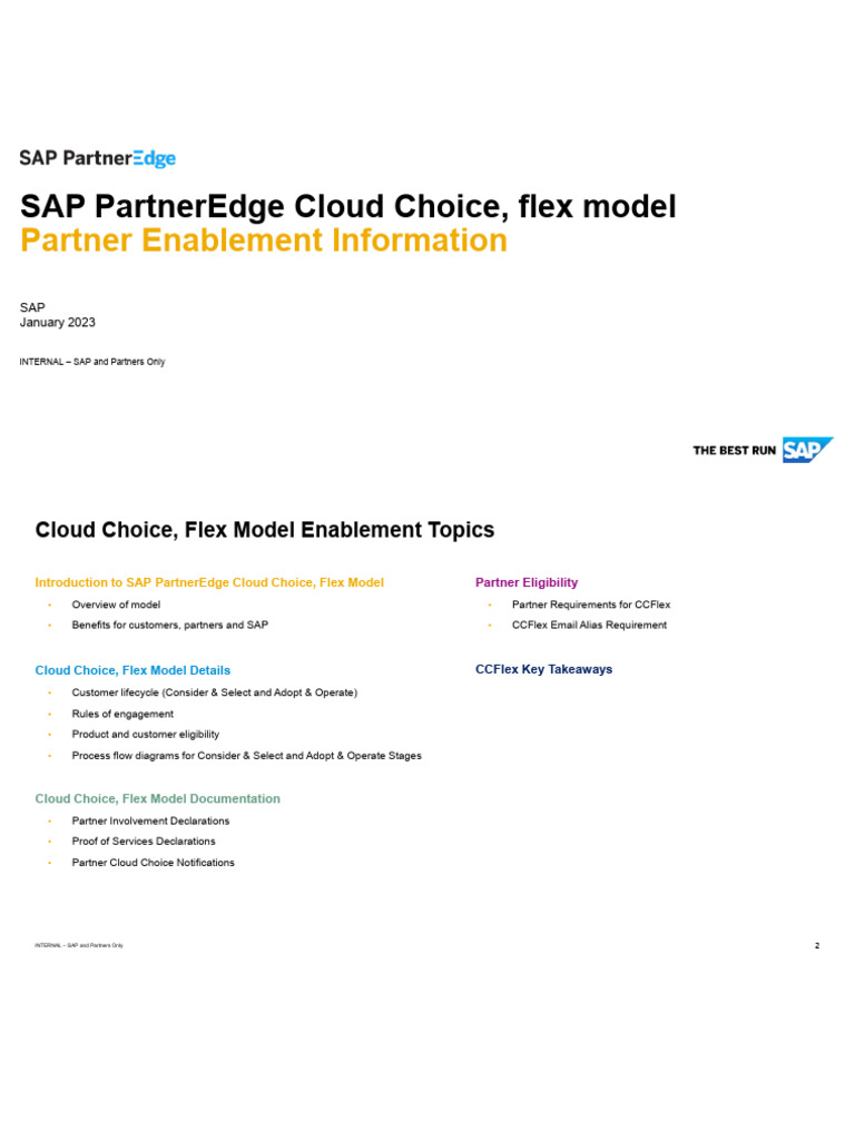 SAP PartnerEdge Cloud Choice Overview | PDF | Point Of Sale ...