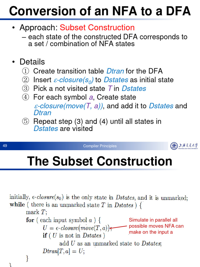 NFA to DFA Conversion Guide | PDF | Computers