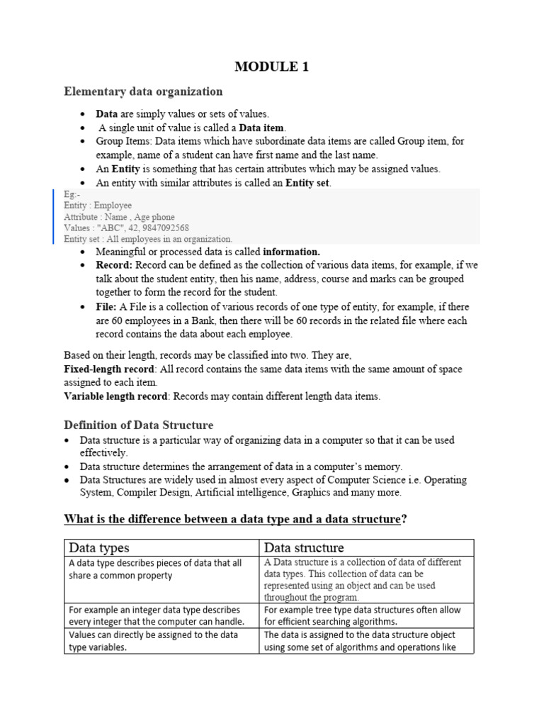 Data Structures Overview and Applications | PDF | Time Complexity ...