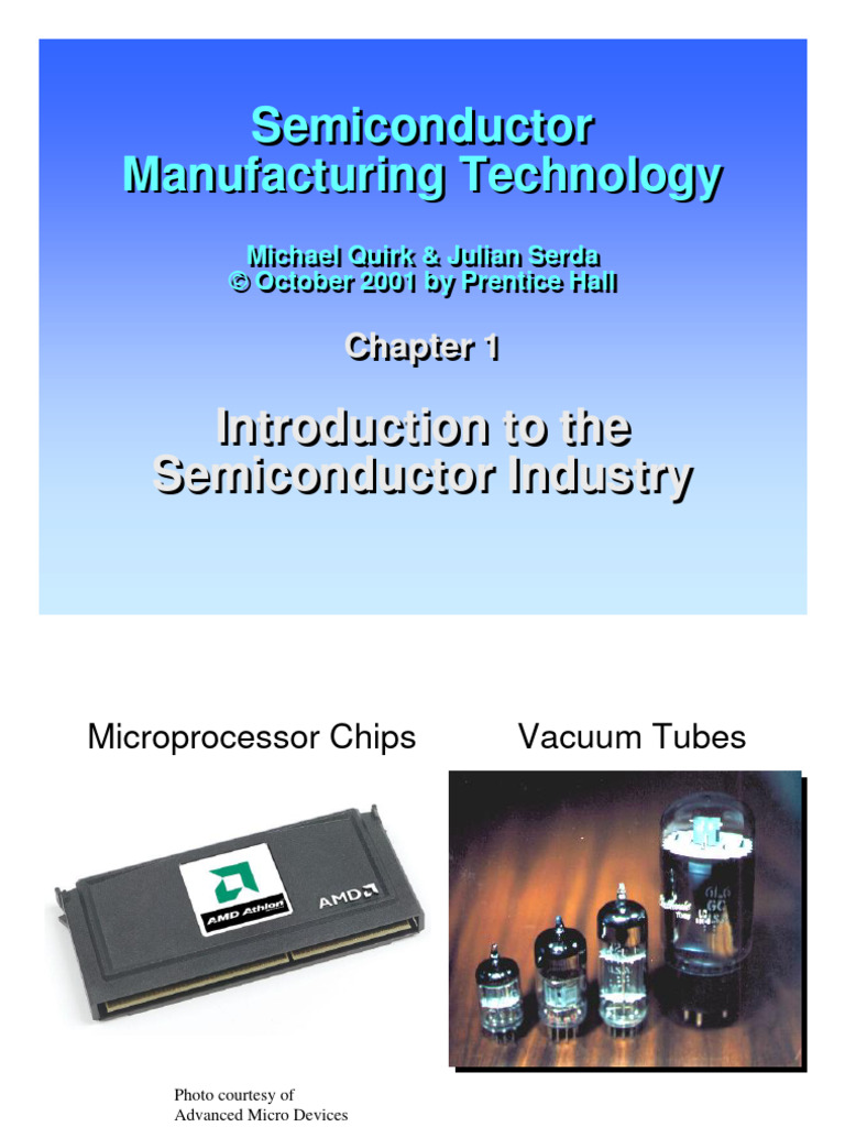 Introduction to Semiconductor Manufacturing | PDF | Integrated Circuit ...