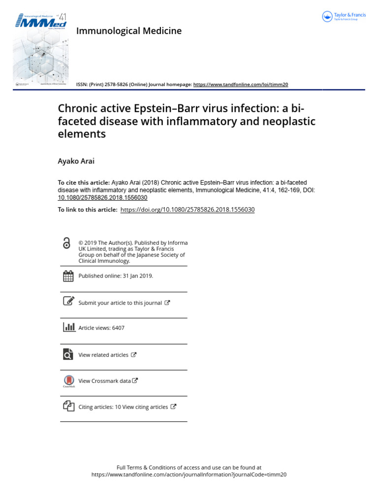 Chronic Active EBV Infection Overview | PDF | Natural Killer Cell ...