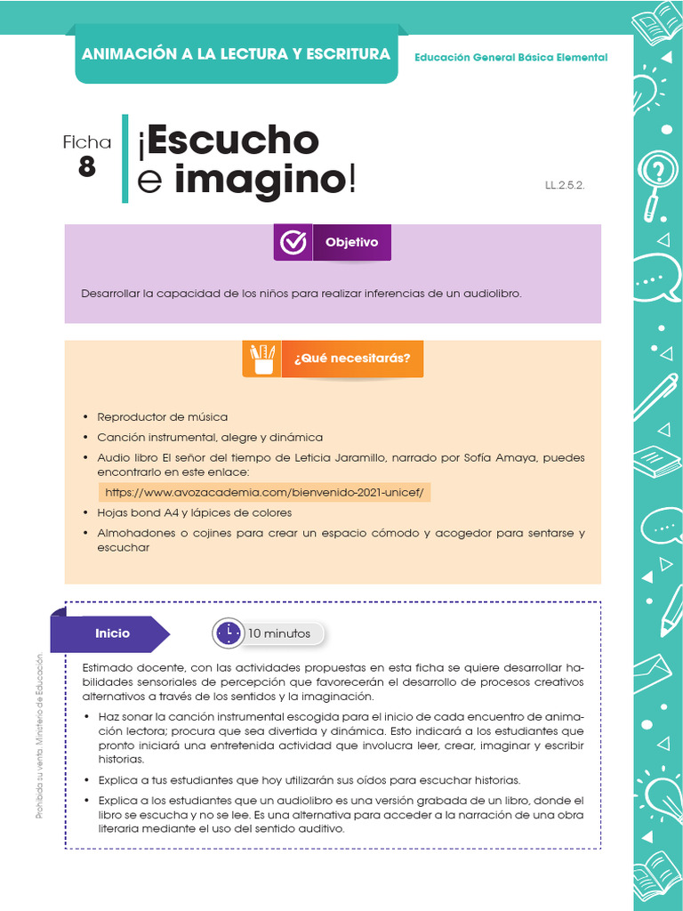 8 Escucho e Imagino | PDF | Artes del lenguaje y disciplina | Ficción ...