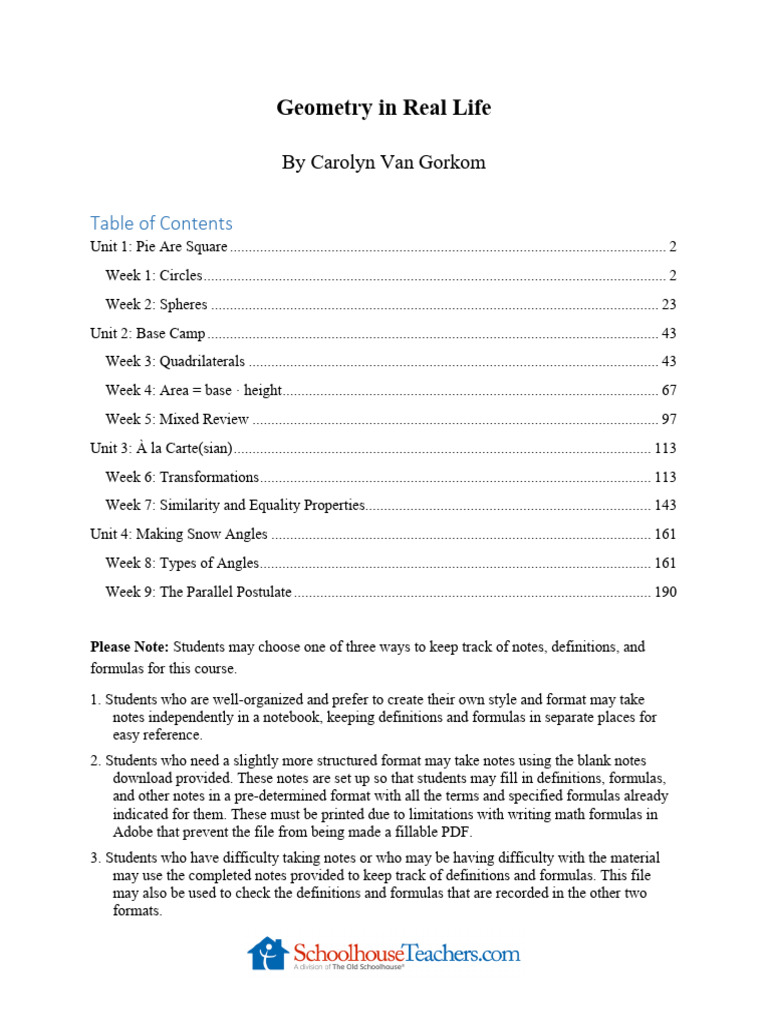 Geometry for Students | PDF | Length | Area