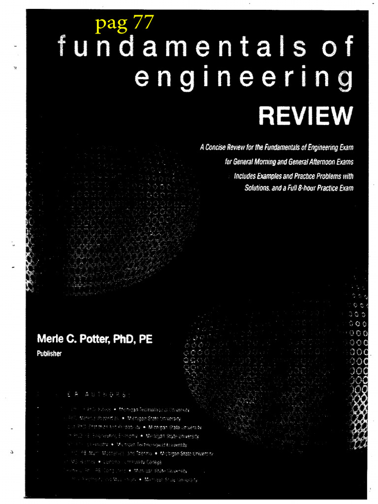 Fundamentals of Engineering Review Merle | PDF