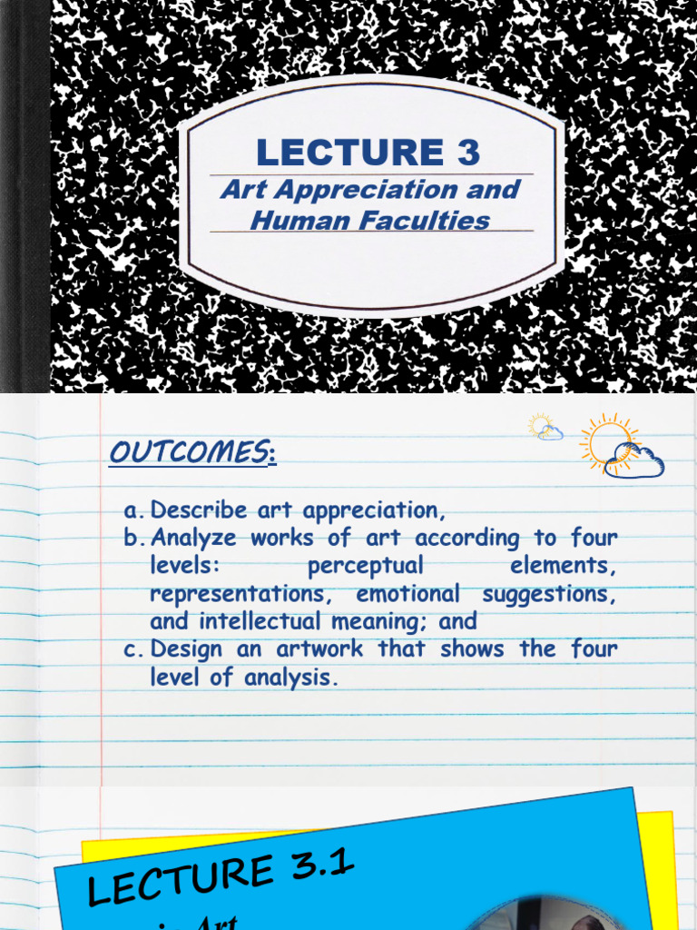 Lesson 3 art appreciation class download free pdf senses perception