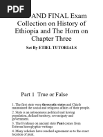 2017 History Remedial Exam Model | PDF | Homo | Ethiopia