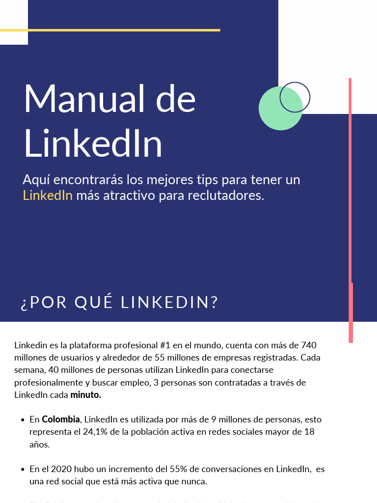 Manual De Linkedin Pdf Vinculado En Posicionamiento En Buscadores