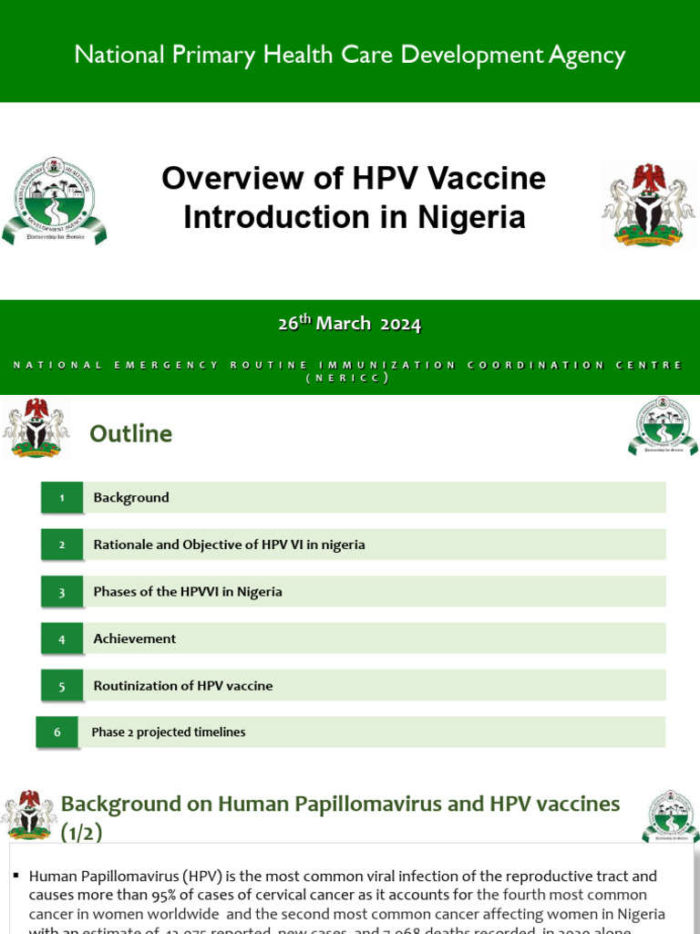 HPV Vaccine Launch in Nigeria 2023 | PDF | Cervical Cancer | Cancer