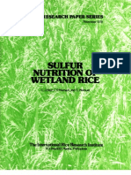 Download IRPS 21 Sulfur Nutrition of Wetland Rice by International Rice Research Institute SN74864742 doc pdf