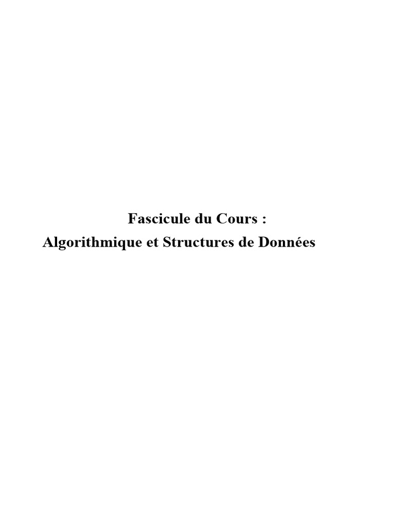 Algorithmique et Programmation en C | PDF | Structure de contrôle ...