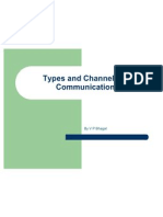 Types and Channels of Communication