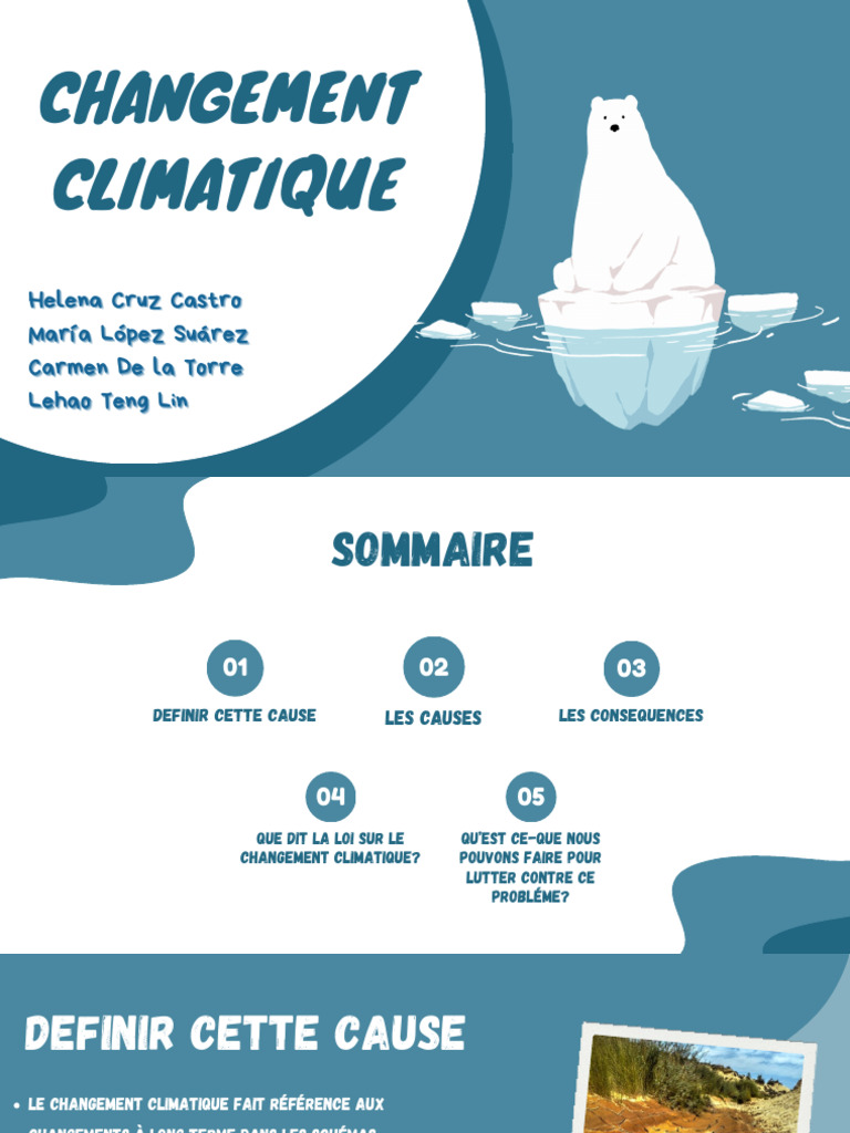 Causes et impacts du changement climatique | PDF | Effet de serre | Gaz ...