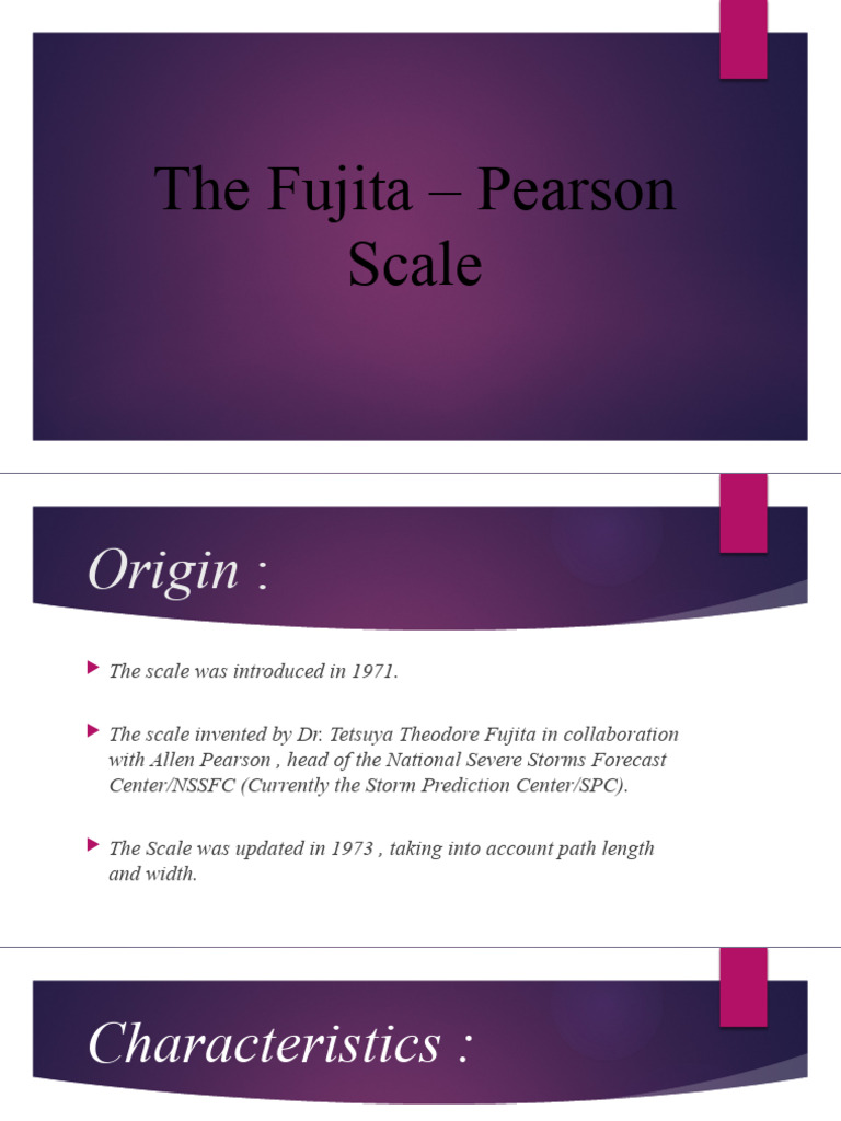 Fujita-Pearson Scale Overview | PDF