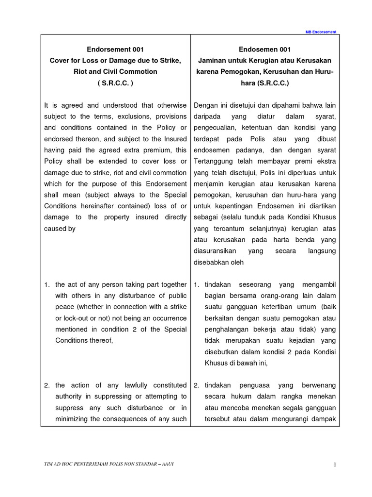 Endorsement MB | PDF