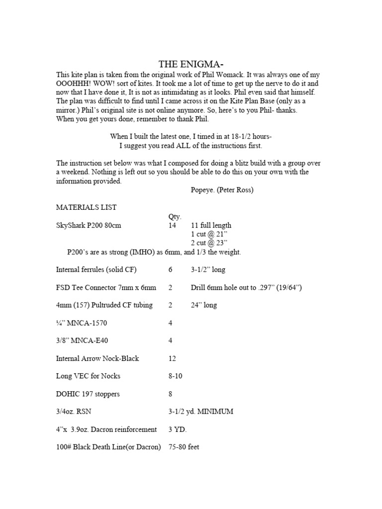 Enigma Method and Materials | PDF | Seam (Sewing) | Sewing