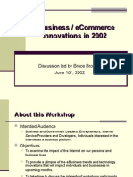 Ebusiness / Ecommerce Innovations in 2002