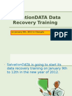 SalvationDATA Data Recovery Training on January 9th ，2012 in Chengdu