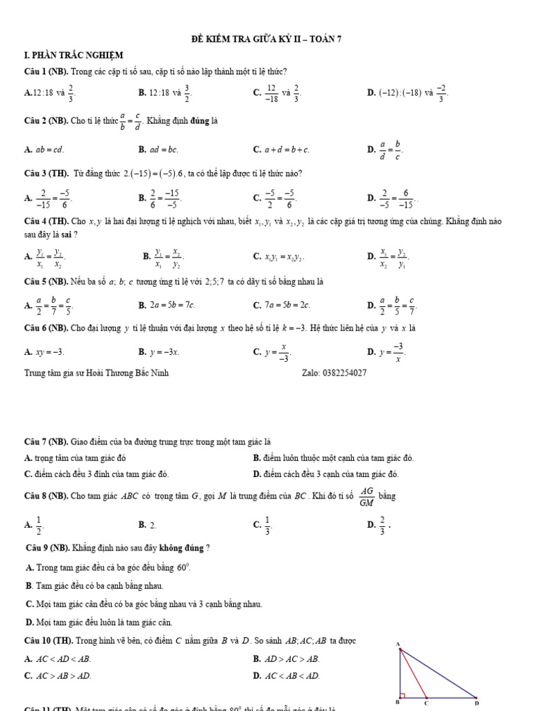 ĐỀ 2, MT, ĐA, TN 3 7 | PDF