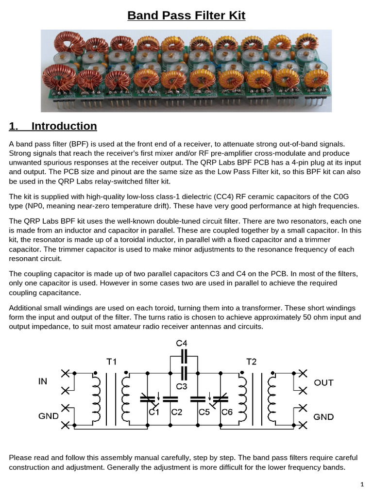 BPF 3 | PDF | Electronic Filter | Capacitor