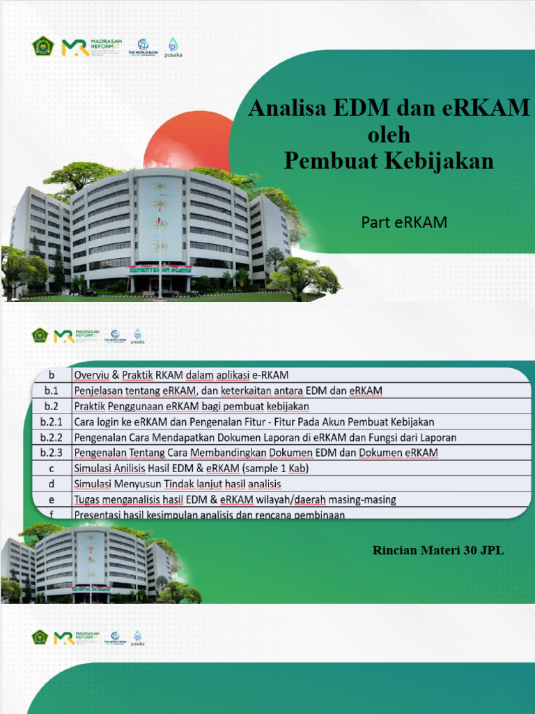 Integrasi EDM dan eRKAM Madrasah | PDF