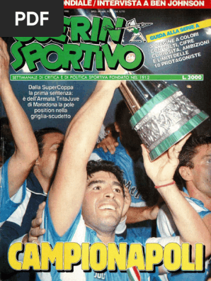 Guerin Sportivo N°7 1991 – Maradona, Trapattoni, Sporting En Une