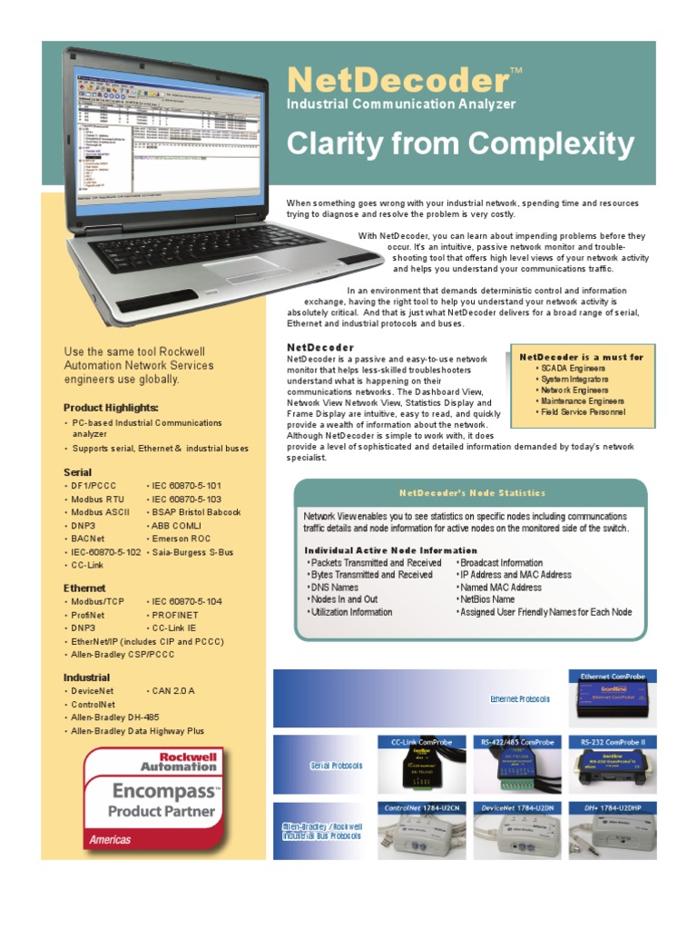 Net Decoder Datasheet | PDF | Communications Protocols | Computer Network