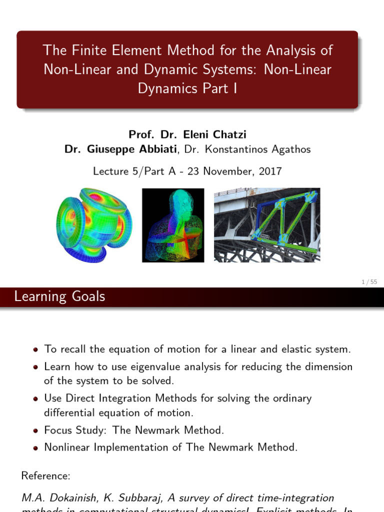Presentation 05 Dynamics v3 | PDF | Nonlinear System | Eigenvalues And ...