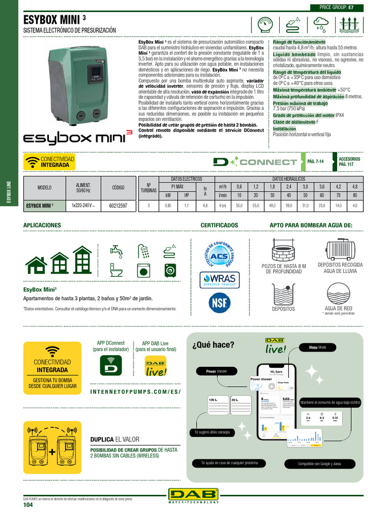 Sistema de Presurización EsyBox Mini 3 | PDF