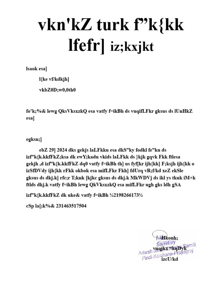 Unnati Foundation PDF