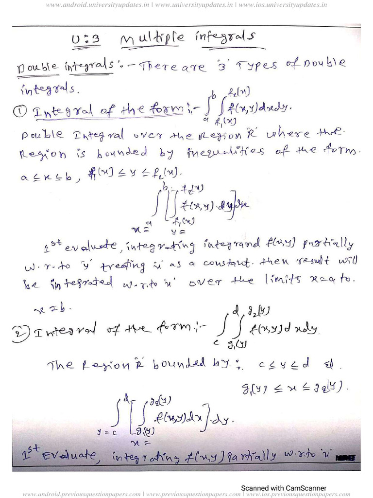 Mathematics - II Unit 3 | PDF