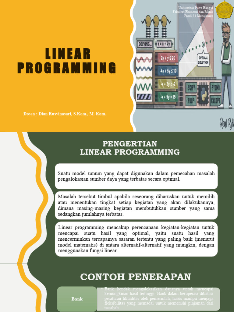 Pertemuan 3 - Linear Programming Metode Grafik | PDF