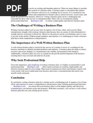How to Write Business Plan for Startup
