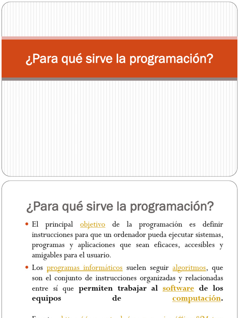Para Que Sirve La Programacion | PDF